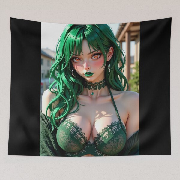 Item preview, Pretty Green Hair Ivy Emo Girl designed and sold by NPC-Trader.