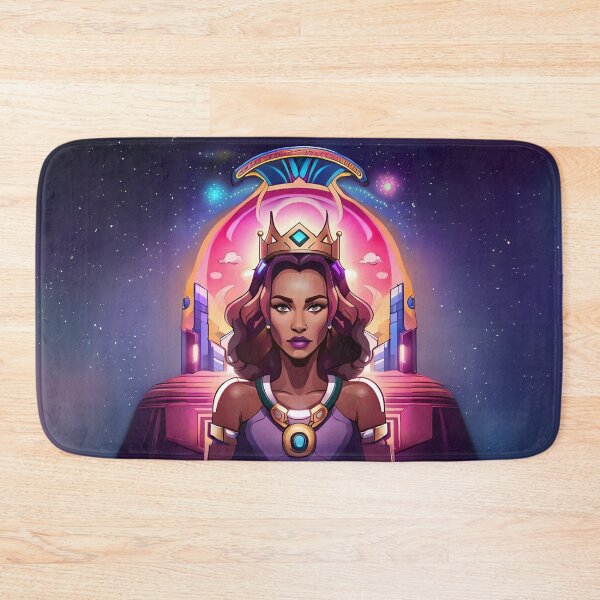 Item preview, Fabulous Woman Pink Cyberpunk Neon Retro Goddess designed and sold by Melan Designs.