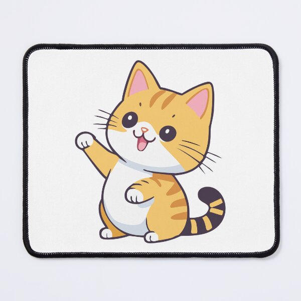 Item preview, Calico Cat Swatting Kawaii designed and sold by Piwakawaka-CA.