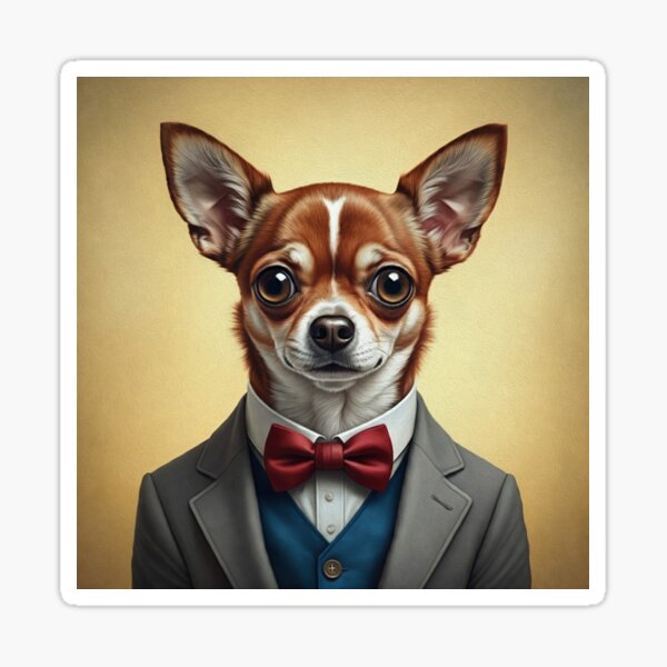 Item preview, The Dapper Chihuahua designed and sold by zewemli.