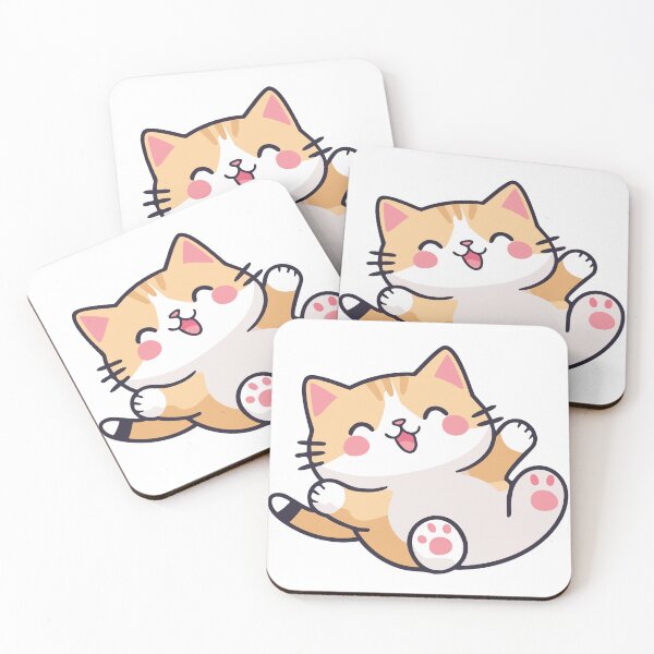 Item preview, Calico Cat Playing Kawaii designed and sold by Piwakawaka-CA.