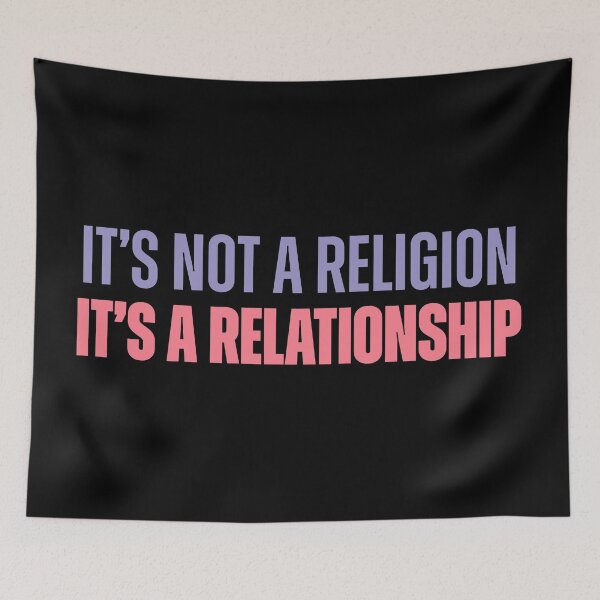 Aperçu de l'œuvre It’s Not a Religion, It’s a Relationship Christian Message créée et vendue par Lillyamstronger.