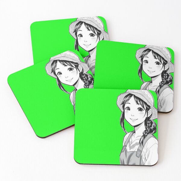 Item preview, Kawaii wholesome manga-style asian farm girl designed and sold by shaynetwright.
