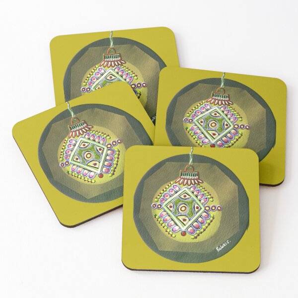 Item preview, Xmas bling MUSTARD glitter designed and sold by bekki smith.