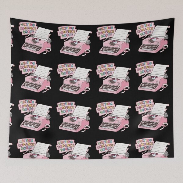 Item preview, Cute Pink Typewriter Design – Writing Romance Books designed and sold by Pastel-Pulse.