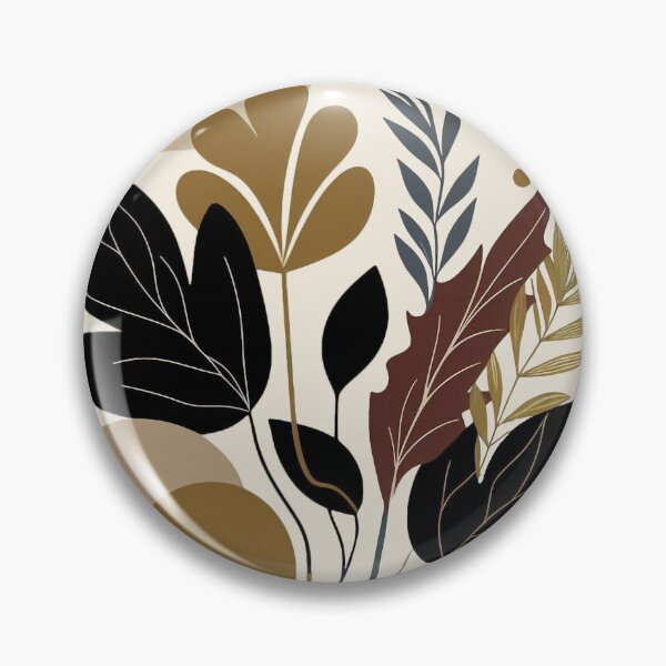 Item preview, Minimalist Fall Design Brown Black Red designed and sold by MoodyMuseArt.