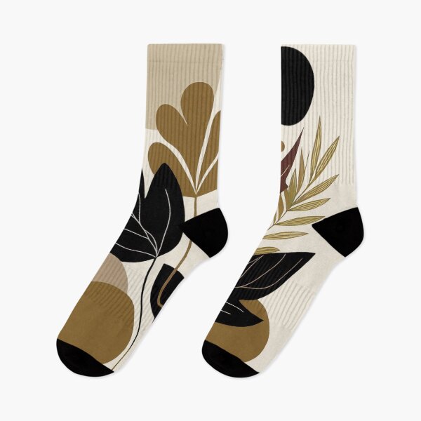Item preview, Minimalist Fall Design Brown Black Red designed and sold by MoodyMuseArt.