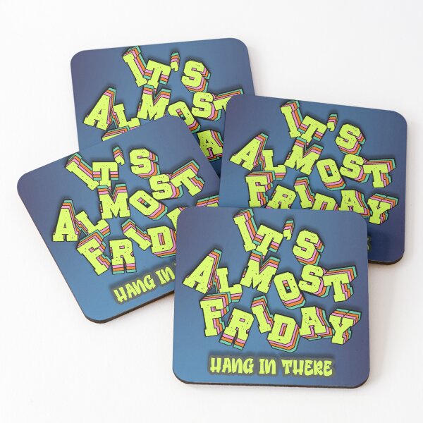 Item preview, Almost Friday Motivation - Fun Retro Vibe Design designed and sold by gleefulme.