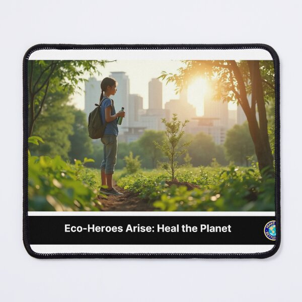 Item preview, Eco-Heroes Arise: Heal the Planet designed and sold by Make It A Better Day.