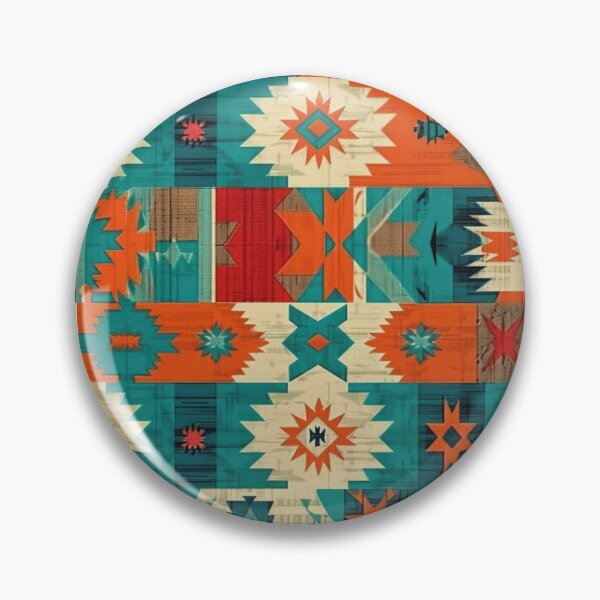 Item preview, Colorful Mapuche Pattern  designed and sold by HausKatz.