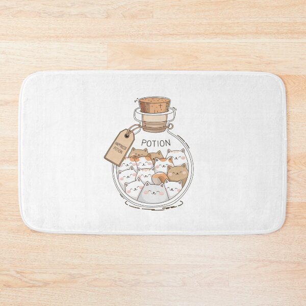 Item preview, Potion Bottle with Cute Cats – Whimsical Animal Art designed and sold by Cherry-Cat.