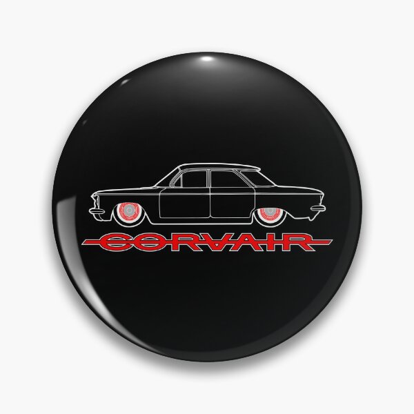 Item preview, 1960 Corvair Sedan lowrider stance bagged 4 door white red designed and sold by FlatSixGraphics.