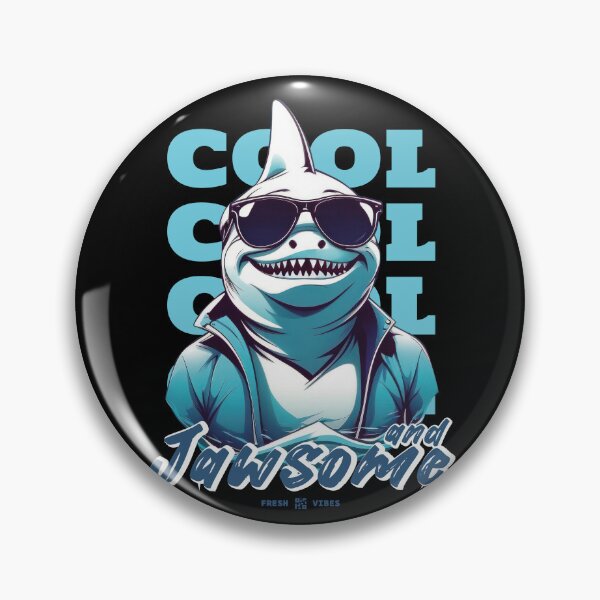 Item preview, Retro Ocean Cool Shark Jawsome Vibes  designed and sold by DrawHandArt.