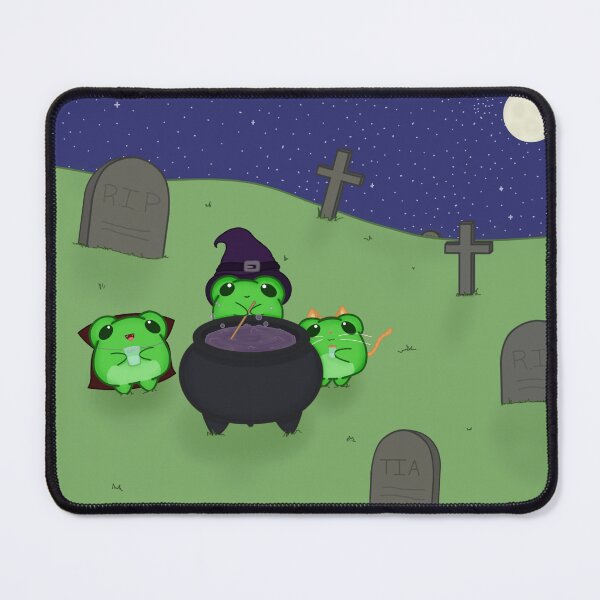 Item preview, Witchy Graveyard Frog Trio designed and sold by StarsFrogEscape.