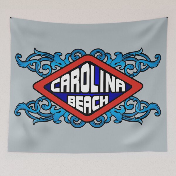 Item preview, Carolina Beach NC emblem retro sign designed and sold by studioss76.