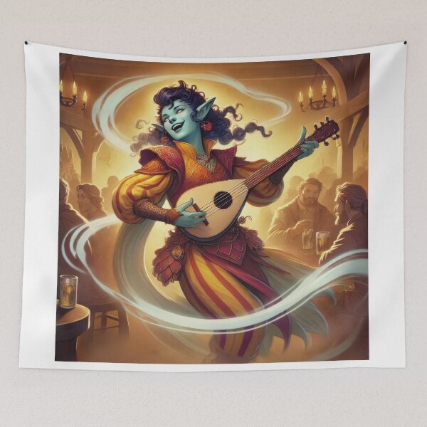 Item preview, Female Air Genasi Bard designed and sold by Johnny MeatShield.