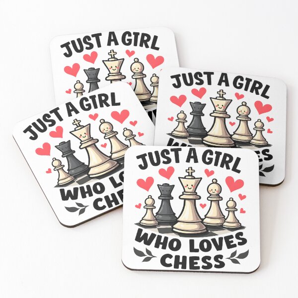Item preview, Just a Girl who Loves Chess designed and sold by chesstopia.