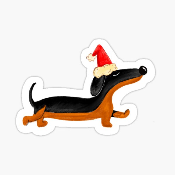 Item preview, Christmas Dachund designed and sold by VioletaFlora.