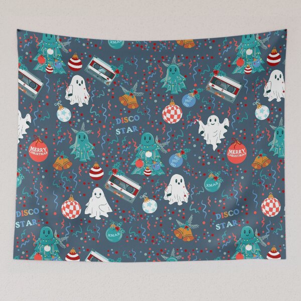 Item preview, disco christmas music cassette ghost designed and sold by Gossip Rag.