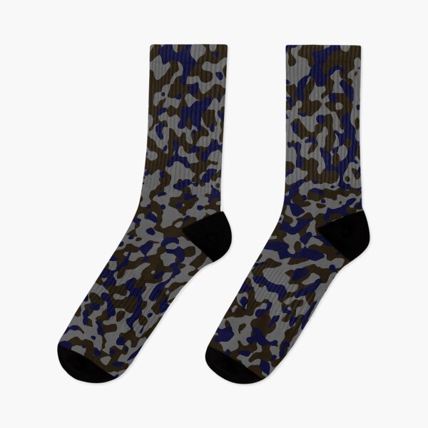 Item preview, Camuflaje azul marino oscuro en marrón y gris designed and sold by ModdiesColors.