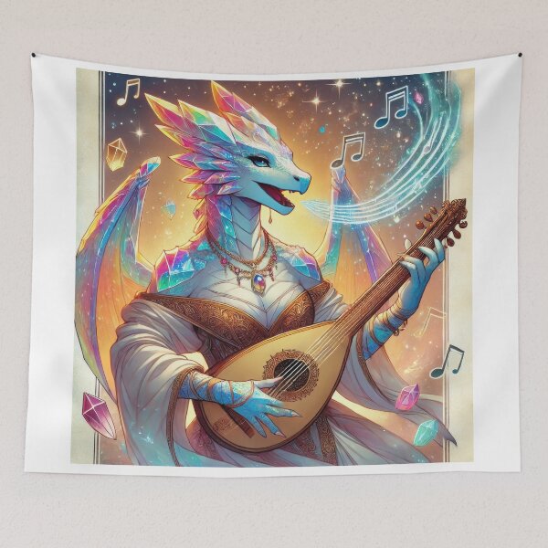 Item preview, Female Crystal Dragonborn Bard designed and sold by Johnny MeatShield.