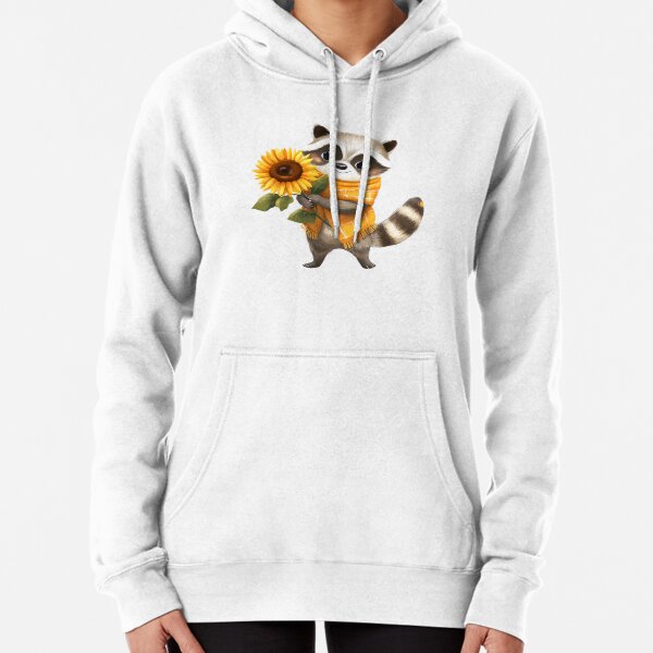 Item preview, Raccoon With Sunflower designed and sold by lifeintoart.