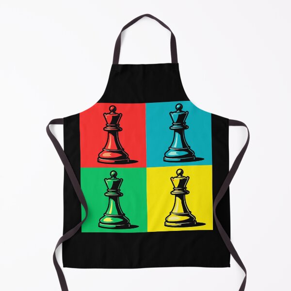 Artikelvorschau, Queen Pop Art — Farbenfrohes Schachkönigin-Design entworfen und verkauft von chesstopia.