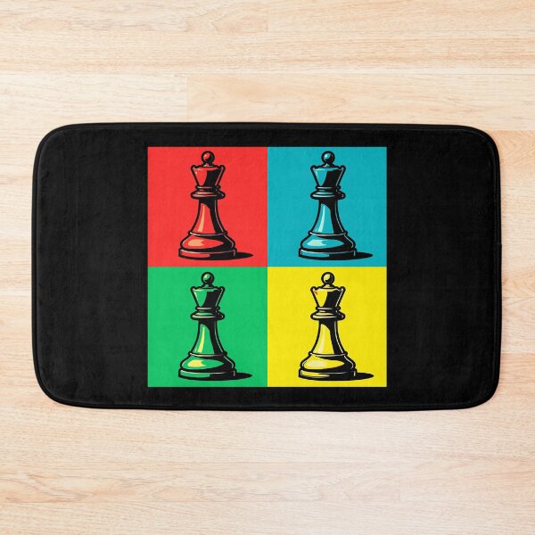 Artikelvorschau, Queen Pop Art — Farbenfrohes Schachkönigin-Design entworfen und verkauft von chesstopia.
