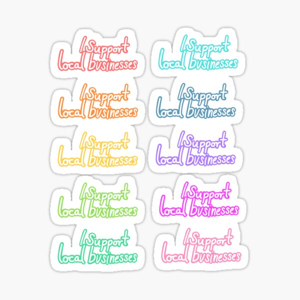 Item preview, "I Support Small Businesses" (ALL) Multi-pack designed and sold by kittybonesbasic.