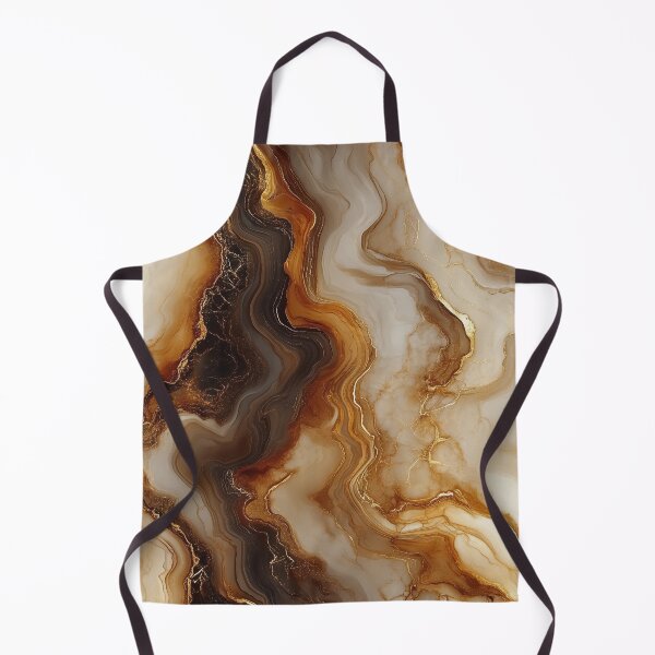 Item preview, Seamless Marble Texture Pattern with Flowing Brown and Gold Veins designed and sold by seelya83.