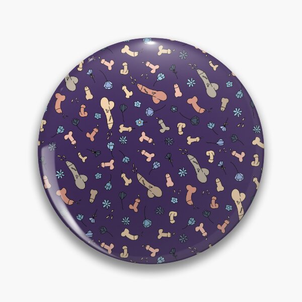 Item preview, PASTEL PENIS FLOWERS PATTERN PURPLE CURTAIN designed and sold by aydapadi.