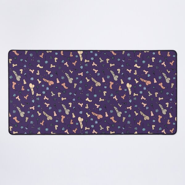 Item preview, PASTEL PENIS FLOWERS PATTERN PURPLE CURTAIN designed and sold by aydapadi.