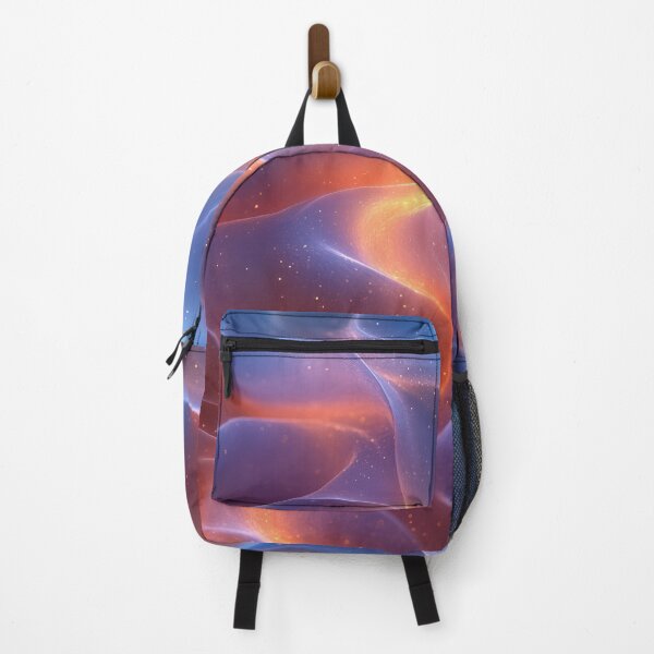 Item preview, Abstract Waves of Light in Ethereal Blue and Orange Glow designed and sold by seelya83.