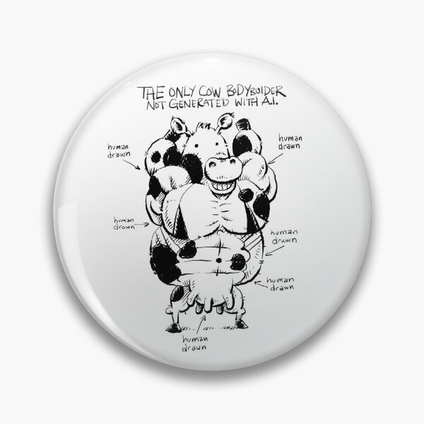 Item preview, Humn Drawn Cow Bodybuilder designed and sold by essence-of-fred.