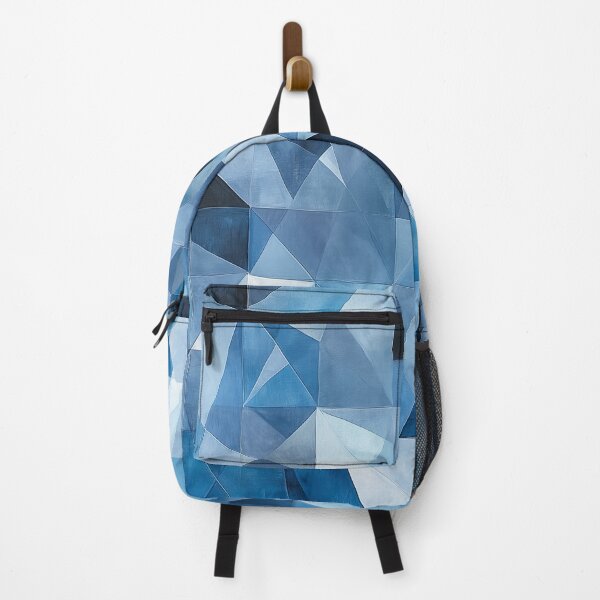 Item preview, Abstract Geometric Pattern with Overlapping Blue Triangles and Shapes designed and sold by seelya83.