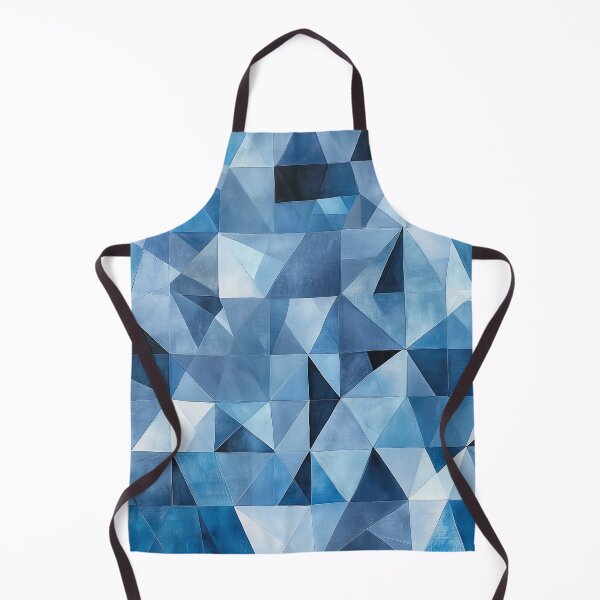 Item preview, Abstract Geometric Pattern with Overlapping Blue Triangles and Shapes designed and sold by seelya83.