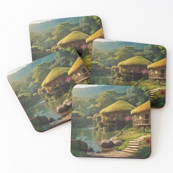 Item preview, Village of Enchantment by the River designed and sold by BlareBlare.