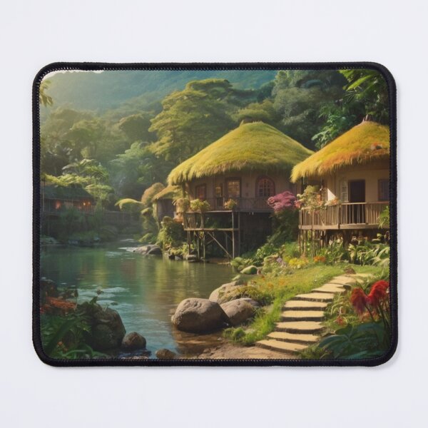 Item preview, Village of Enchantment by the River designed and sold by BlareBlare.