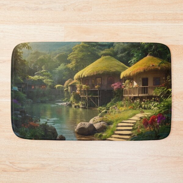 Item preview, Village of Enchantment by the River designed and sold by BlareBlare.