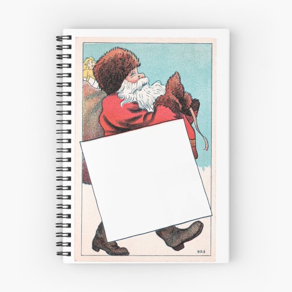 Item preview, Retro Santa Christmas card Vintage Santa christmas card cute Santa card Christmas greeting card  designed and sold by LaundrySalt.