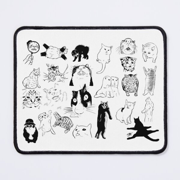 Item preview, Iconic Weirdo Cats - Full Set 1 (Black) designed and sold by jordypeatpeat.