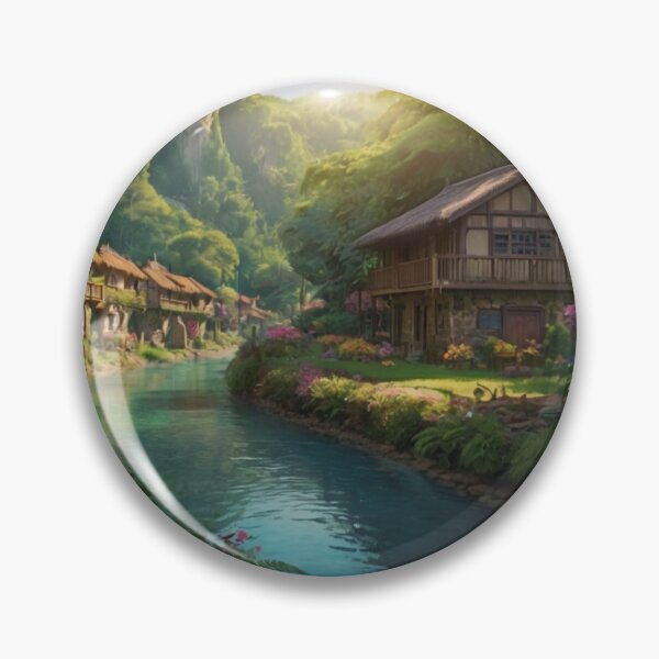 Artikelvorschau, A Village of Tranquility and Nature’s Beauty entworfen und verkauft von BlareBlare.