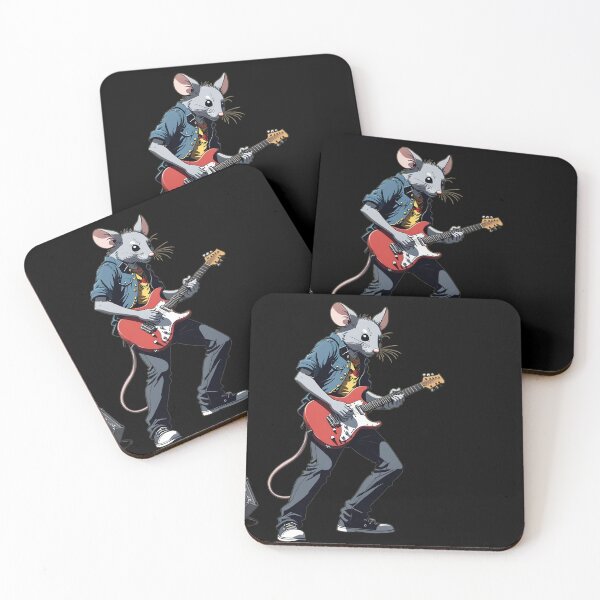 Item preview, Rock guitarist rat designed and sold by Artbellachi.