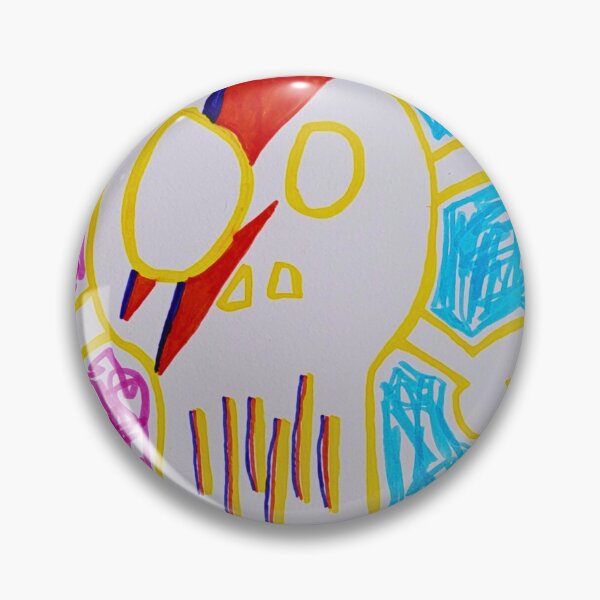 Item preview, Bowie skull  designed and sold by SloppySkulls.