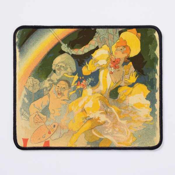 Item preview, Folies-Bergère - L'Arc en Ciel Ballet Pantomime Poster by Jules Chéret designed and sold by digitalvintage.