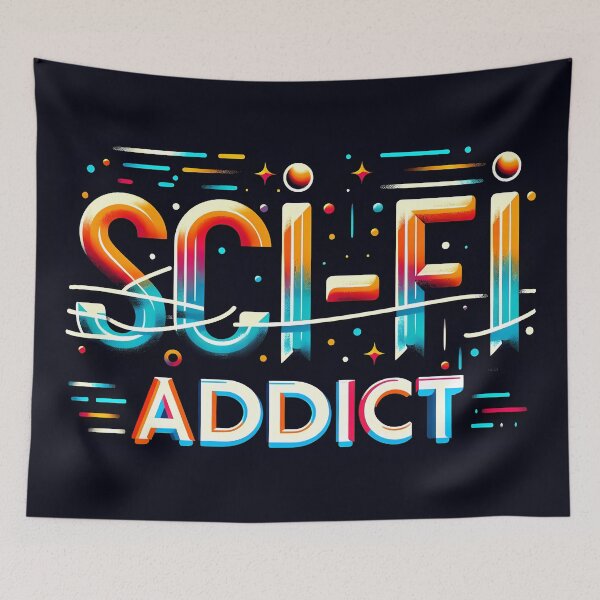 Item preview, Sci-fi addict, typography designed and sold by maxmaj.