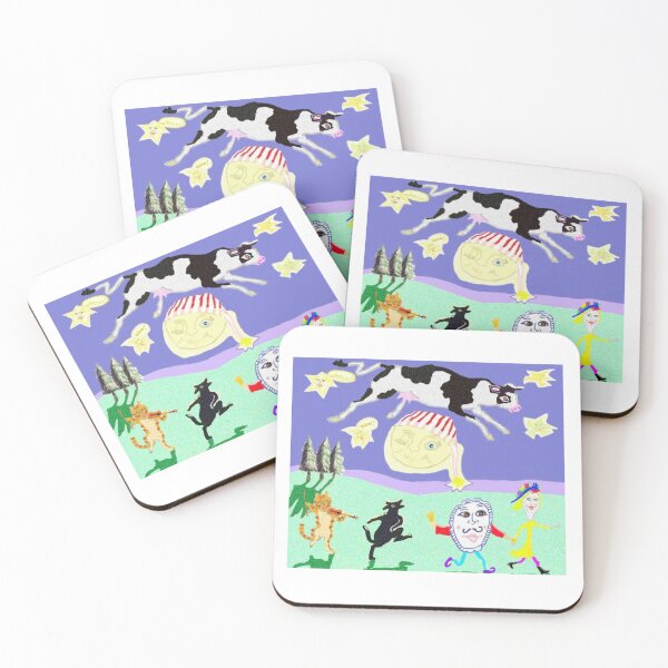 Item preview, Cow Over The Moon And Other Friends designed and sold by pinkyjainpan.