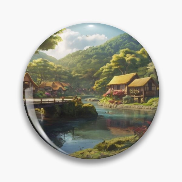 Item preview, Tranquil Days in the Magical Village designed and sold by BlareBlare.