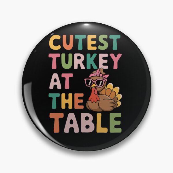Item preview, Cutest Turkey At The Table Funny Thanksgiving Christmas Family Matching designed and sold by WildAuraArt.