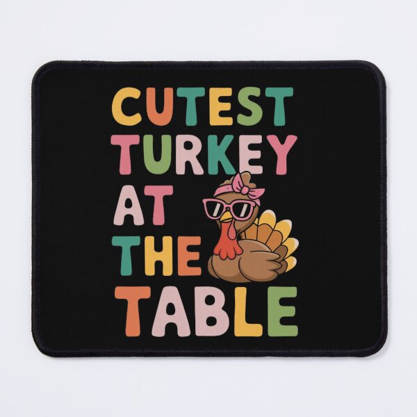 Item preview, Cutest Turkey At The Table Funny Thanksgiving Christmas Family Matching designed and sold by WildAuraArt.